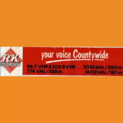 BBC Radio Kent "Your voice Countywide" sticker