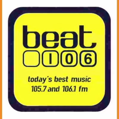 Beat 106 "Today's Best Music" sticker