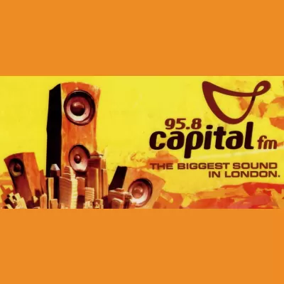 95.8 Capital FM "The biggest sound in London" sticker (2003)