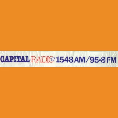 Capital Radio 1548AM/95.8FM car sticker 1980s