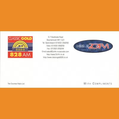 Classic Gold 828AM / 2CR FM compliments slip