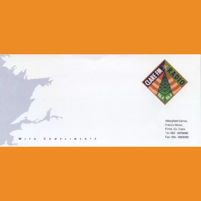 Clare FM Radio compliments slip