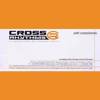 Cross Rhythms compliments slip