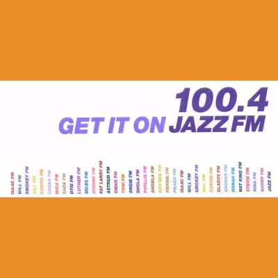 Get it on Jazz FM 100.4 sticker