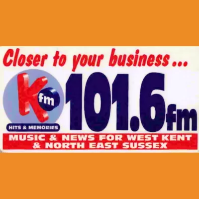 KFM 101.6FM "hits and memories" sticker