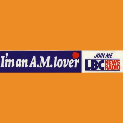 LBC News Radio - I'm an AM Lover window sticker