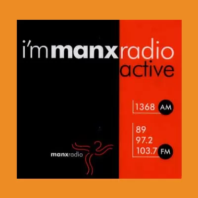 I'm Manx Radio Active sticker, 2000s