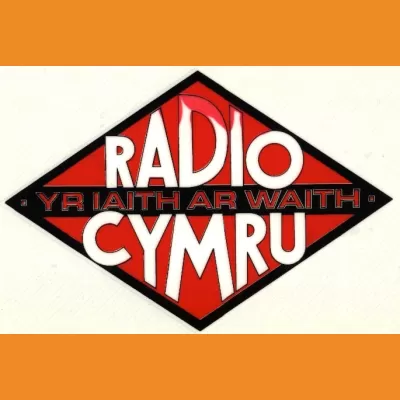 BBC Radio Cymru window sticker, 1986/87