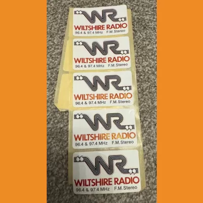 Wiltshire Radio lapel stickers