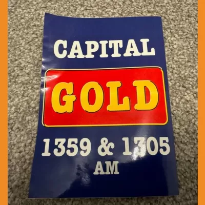 Capital Gold South Wales large sticker