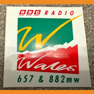 BBC Radio Wales large sticker, c. 1996
