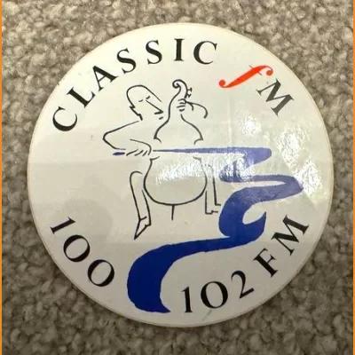 Classic FM round sticker