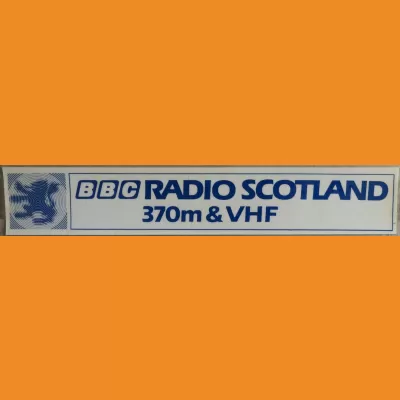 BBC Radio Scotland sticker 1984