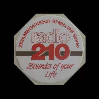 Radio 210 sticker 1984