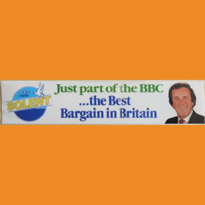 BBC Radio Solent sticker - Wogan promoton - 1985