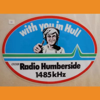BBC Radio Humberside sticker - with you in Hull - 1985