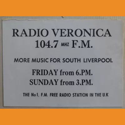 Radio Veronica (Liverpool pirate) sticker 1986