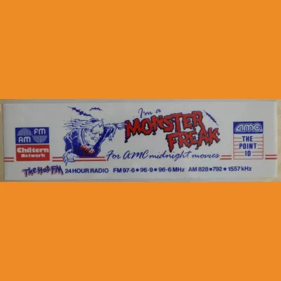 Chiltern Network 'AMC Midnight Movies' sticker 1988