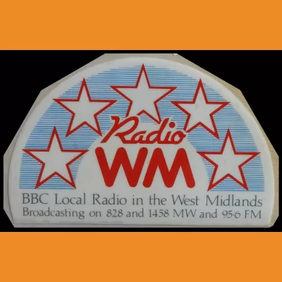 BBC Radio WM sticker 1988