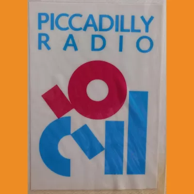 Piccadilly Radio sticker 1986