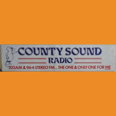 County Sound sticker 1986