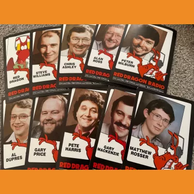 Red Dragon Radio photocards, 1980s