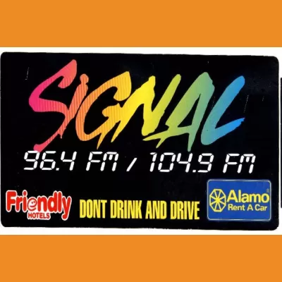 Signal Cheshire car sticker mid-90s