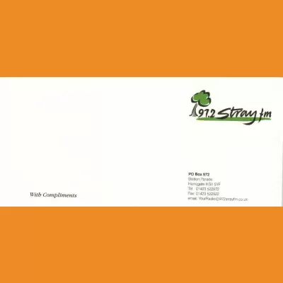 Stray FM compliments slip, 1996/97