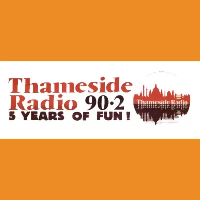 Thameside Radio "5 Years of Fun" sticker