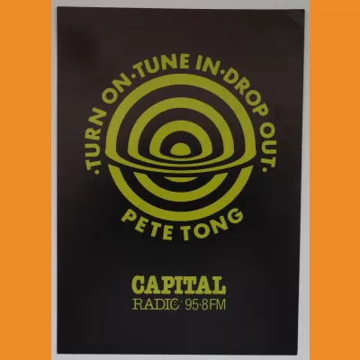 Capital Radio 'Pete Tong' sticker 1989