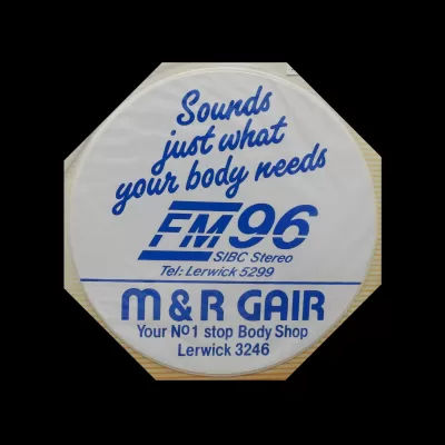 SIBC (Shetland) sticker 1992