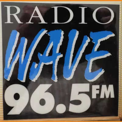Radio Wave sticker (blue) 1992