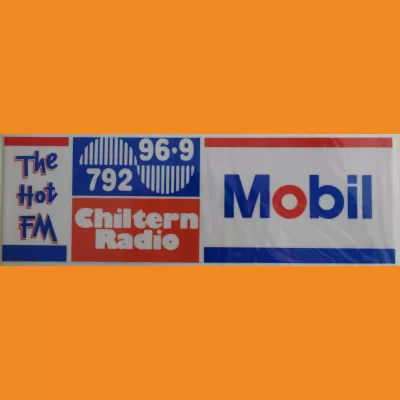 Chiltern Radio / The Hot FM / Mobil sticker 1990