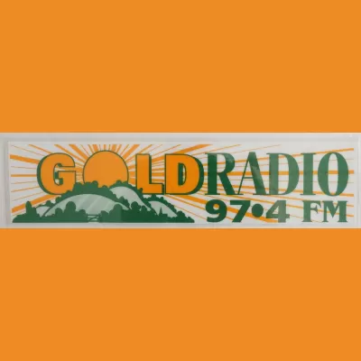 Gold Radio sticker - mid 90s