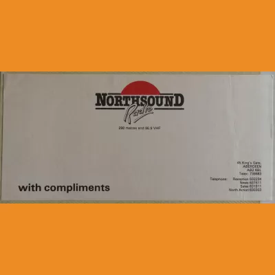 Northsound compliments slip, mid 80s