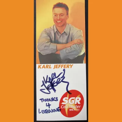 Karl Jeffery SGR Colchester Photocard, 00s