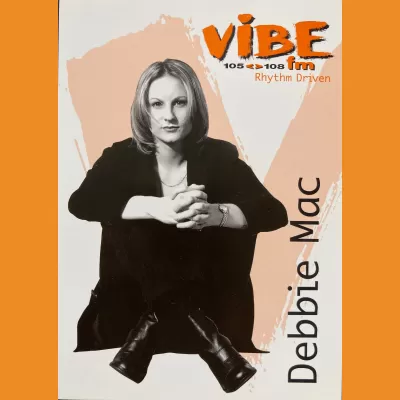 Debbie Mac Vibe FM Photocard, late 90s