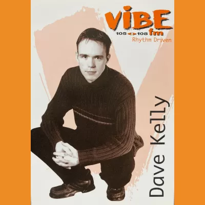 Dave Kelly Vibe FM Photocard, late 90s