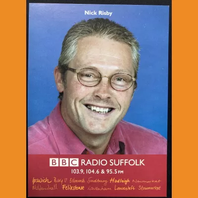 Nick Risby BBC Radio Suffolk photocard, mid 00s