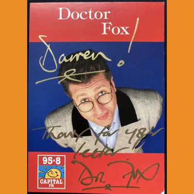 Doctor Fox Capital FM photocard 1996/7