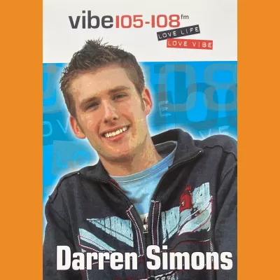 Darren Simons Vibe FM Photocard, 2000s