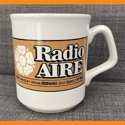 Radio Aire "No.1 in the County" mug, 1980s