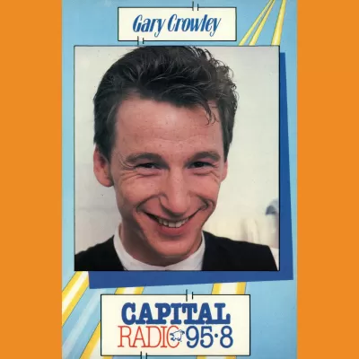 Gary Crowley Capital Radio photocard, mid 80s