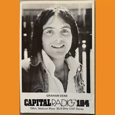 Graham Dene Capital Radio photocard, mid-70s