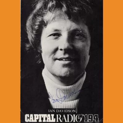 Ian Davidson Capital Radio photocard, late 70s