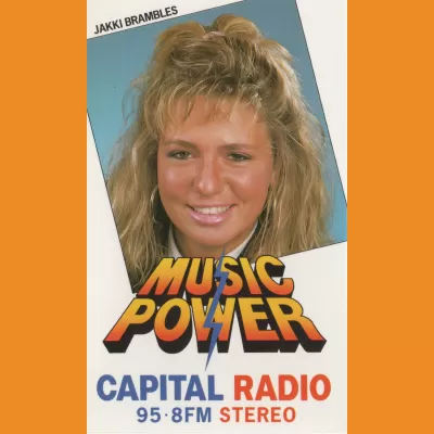 Jakki Brambles Capital Radio Music Power photocard, 1987/88