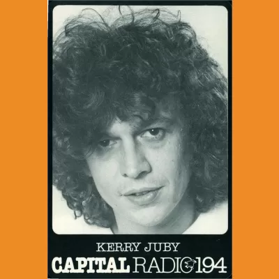 Kerry Juby Capital Radio photocard, early 80s