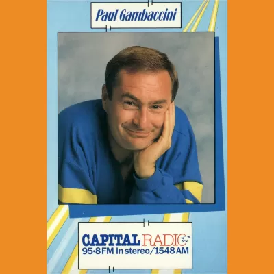 Paul Gambaccini Capital Radio photocard, mid 80s