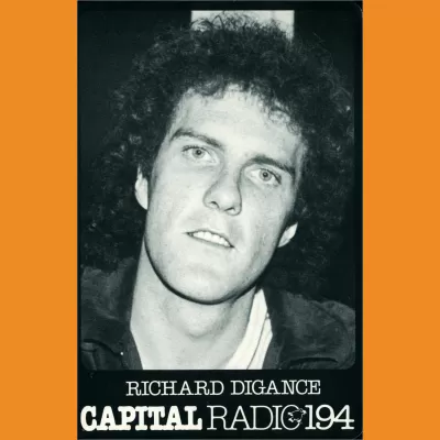 Richard Digance Capital Radio photocard, early 80s