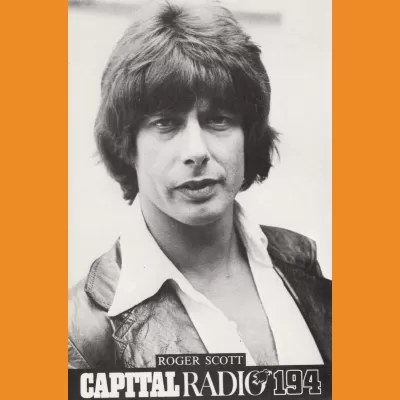 Roger Scott Capital Radio photocard, late 70s